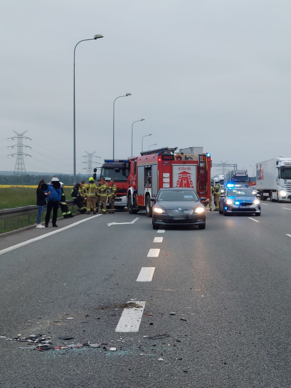 Wypadek na autostradzie A1