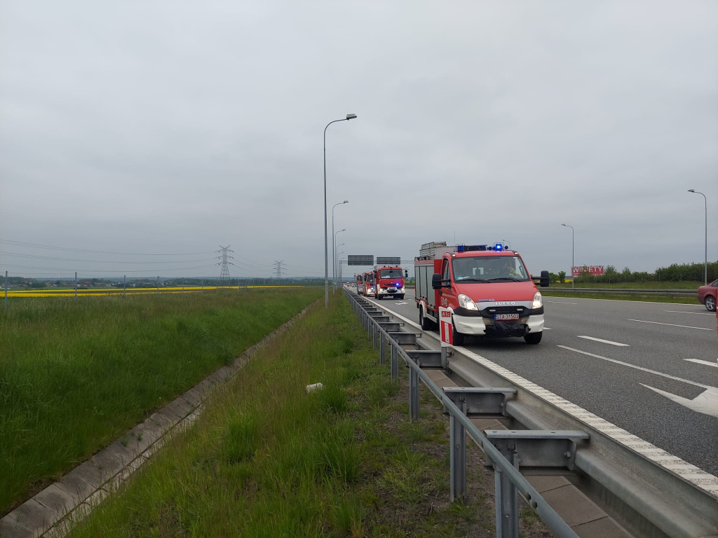 Wypadek na autostradzie A1