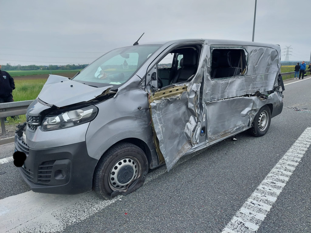Wypadek na autostradzie A1
