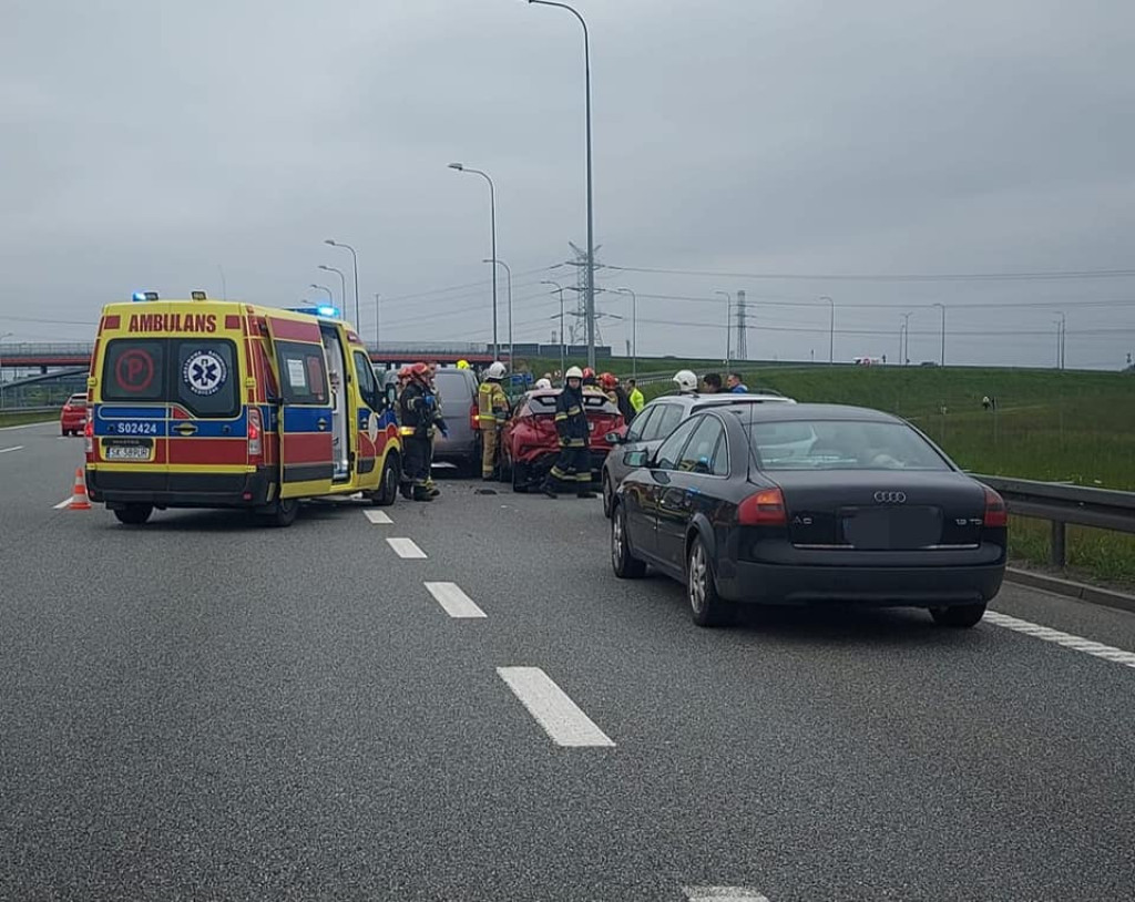 Wypadek na autostradzie A1