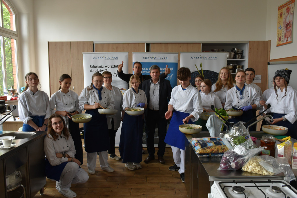 Tarnowskie Góry. Dawid Grucel prowadził warsztaty kulinarne