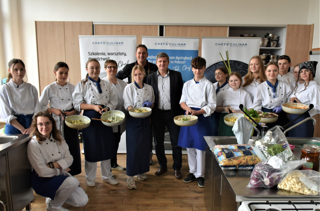 Tarnowskie Góry. Dawid Grucel prowadził warsztaty kulinarne