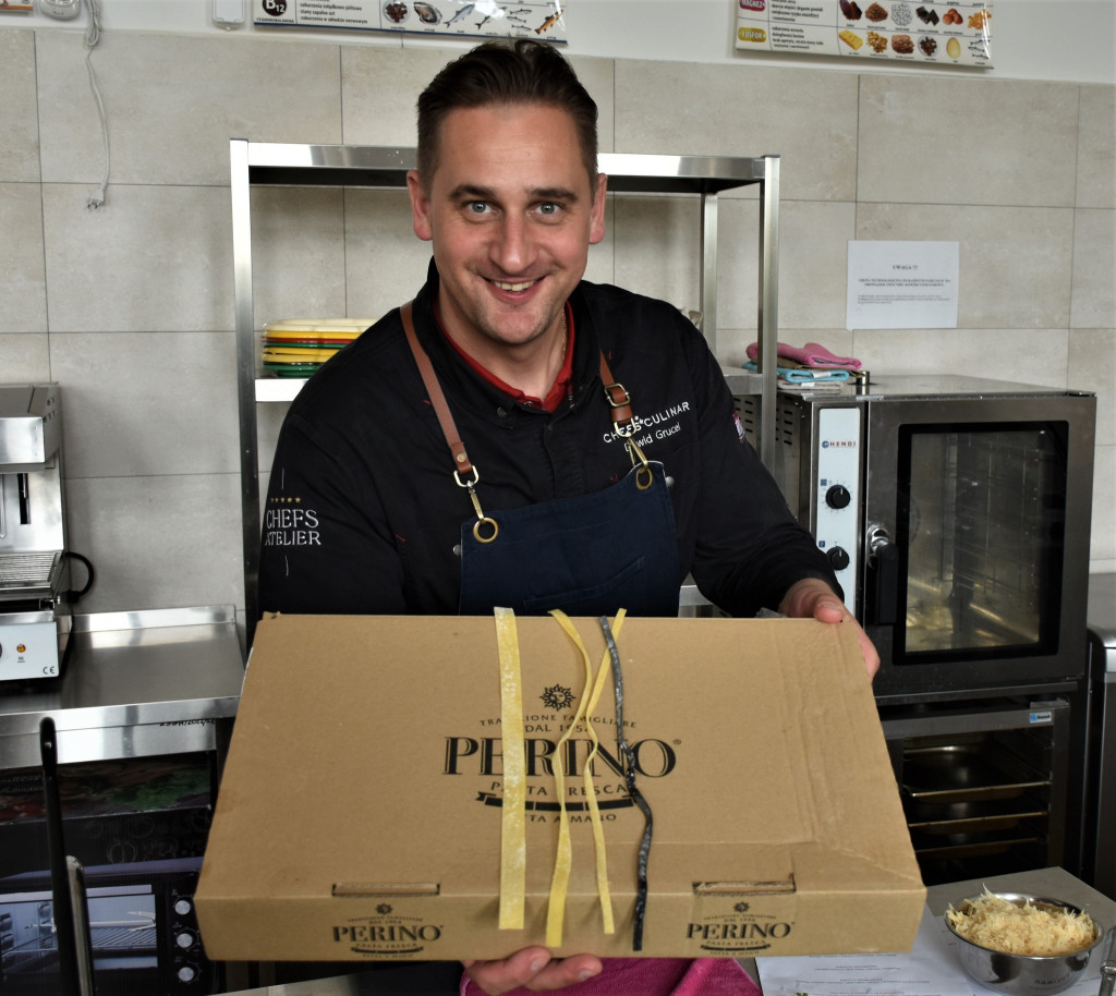 Tarnowskie Góry. Dawid Grucel prowadził warsztaty kulinarne