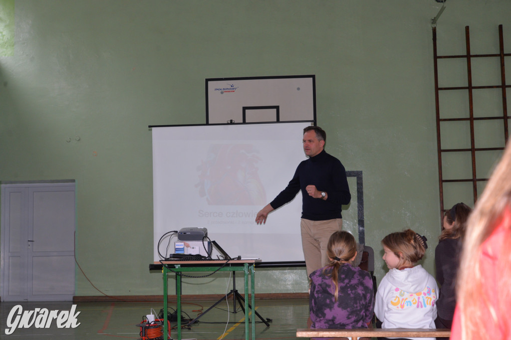 Profesor Michał Zembala spotkał się z uczniami