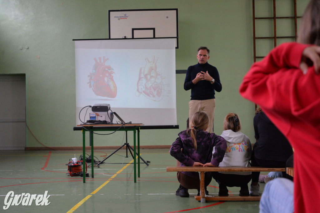 Profesor Michał Zembala spotkał się z uczniami