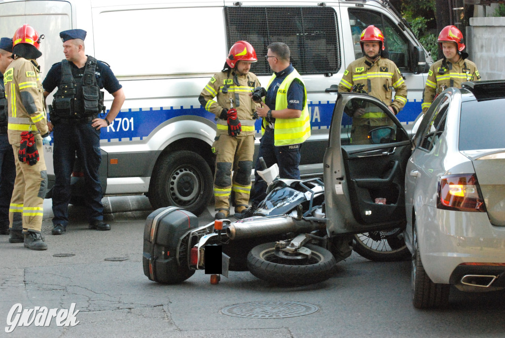 Tarnowskie Góry. Zderzenie z motocyklem