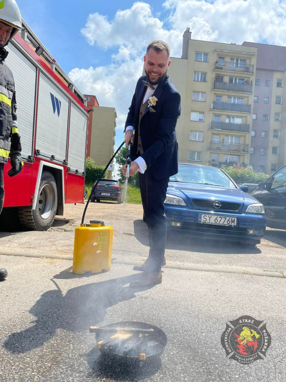 Strażacy na ślubnym kobiercu
