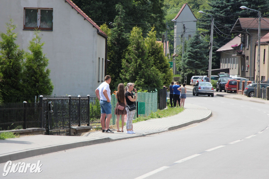 Parada ciągników na koniec zlotu