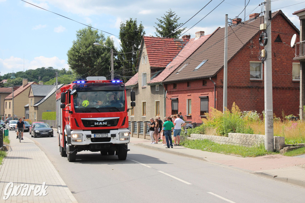 Parada ciągników na koniec zlotu