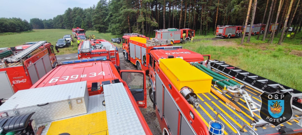 Pożar lasu. Zbiórka przy OSP Florian w Strzybnicy