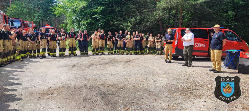Pożar lasu. Zbiórka przy OSP Florian w Strzybnicy