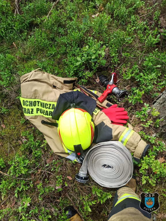 Pożar lasu. Zbiórka przy OSP Florian w Strzybnicy