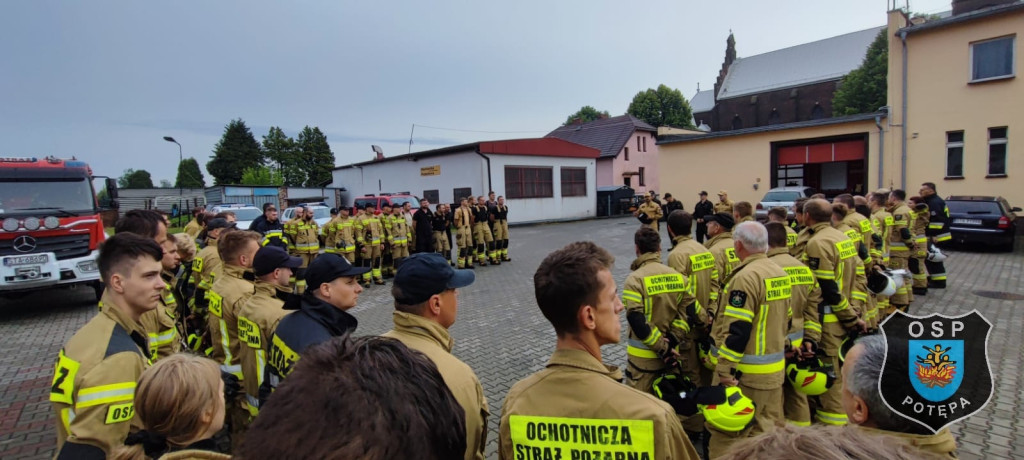 Pożar lasu. Zbiórka przy OSP Florian w Strzybnicy