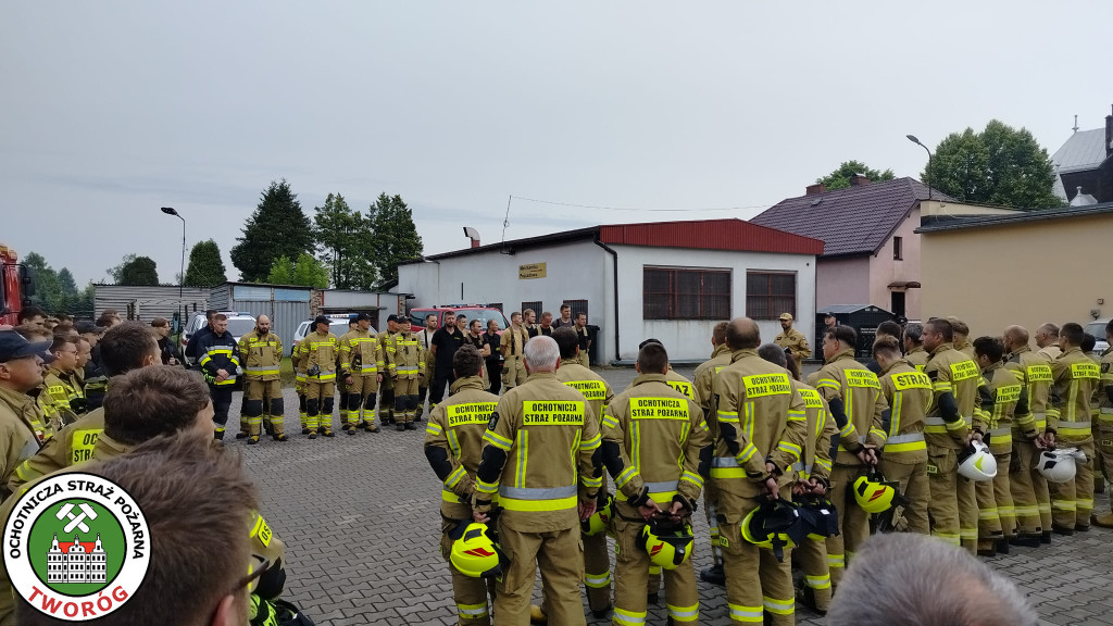 Pożar lasu. Zbiórka przy OSP Florian w Strzybnicy