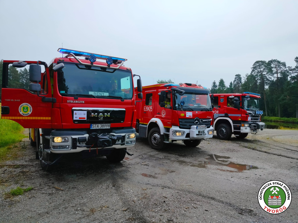 Pożar lasu. Zbiórka przy OSP Florian w Strzybnicy