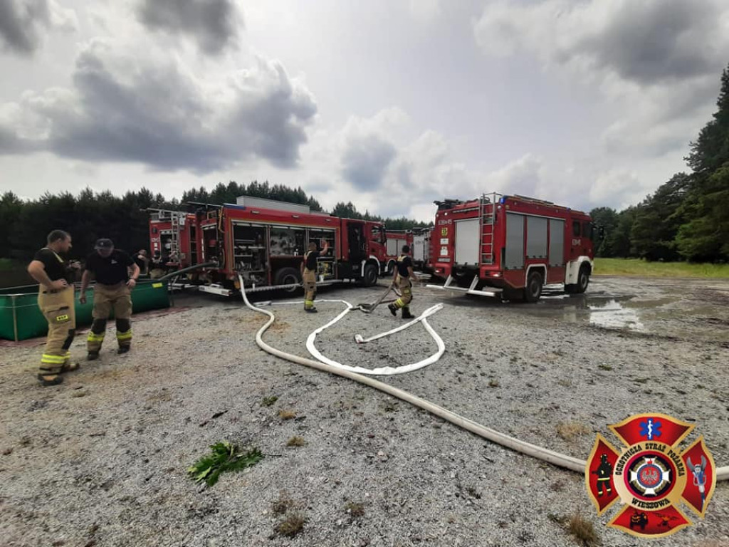 Pożar lasu. Zbiórka przy OSP Florian w Strzybnicy