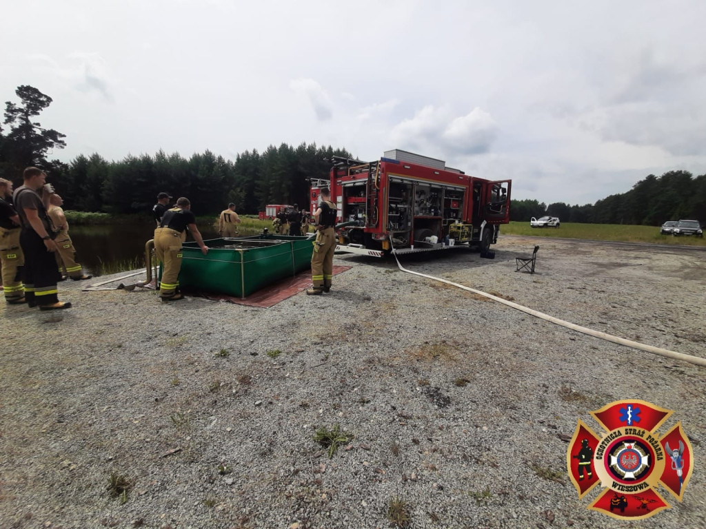 Pożar lasu. Zbiórka przy OSP Florian w Strzybnicy