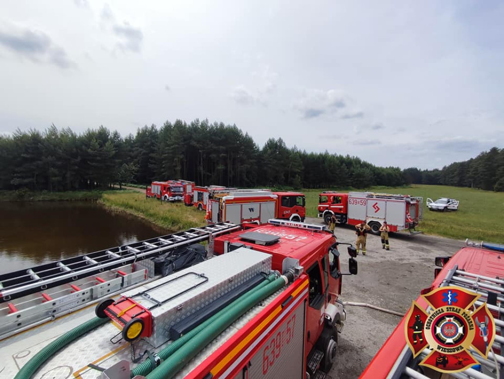 Pożar lasu. Zbiórka przy OSP Florian w Strzybnicy