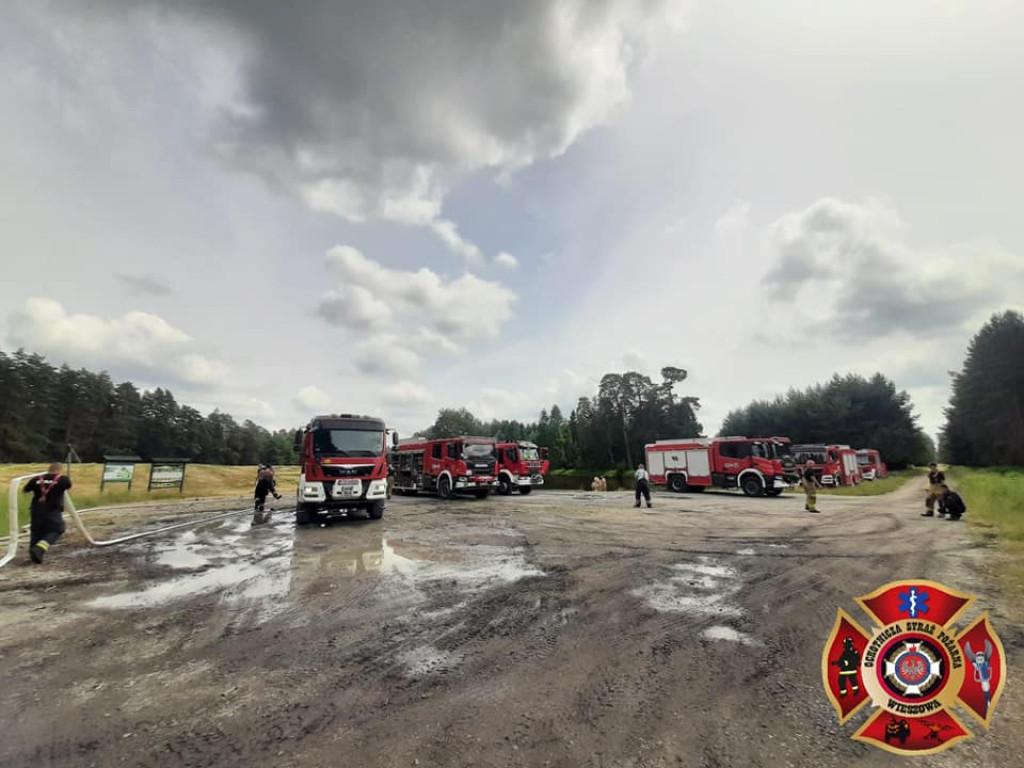 Pożar lasu. Zbiórka przy OSP Florian w Strzybnicy