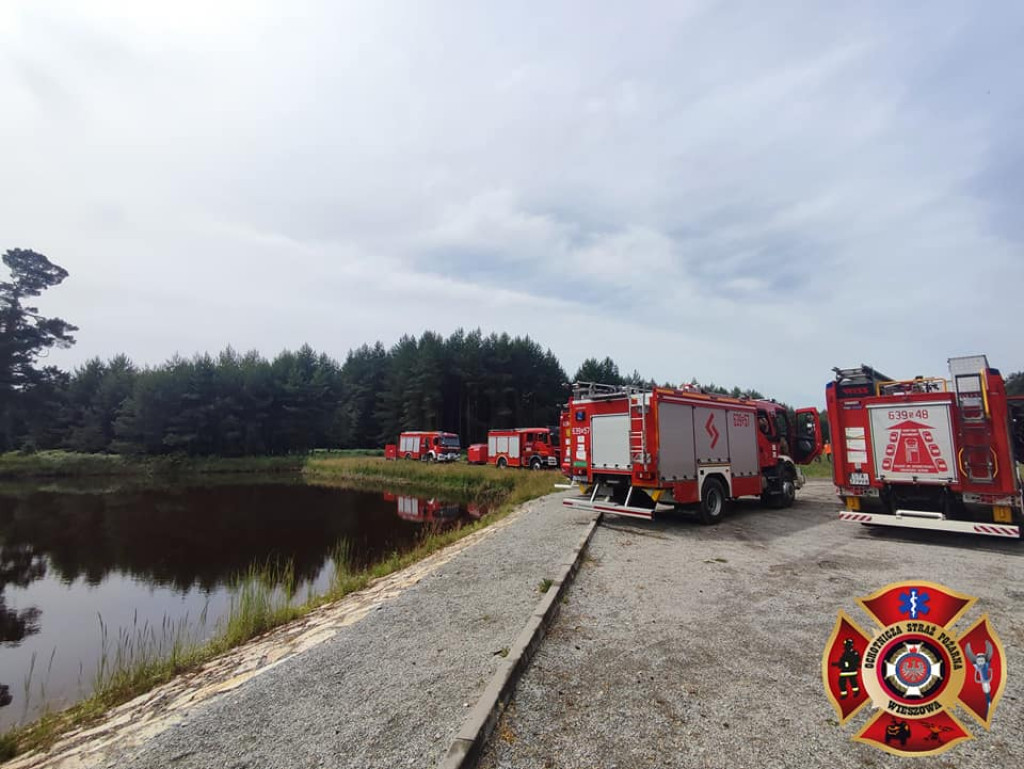 Pożar lasu. Zbiórka przy OSP Florian w Strzybnicy