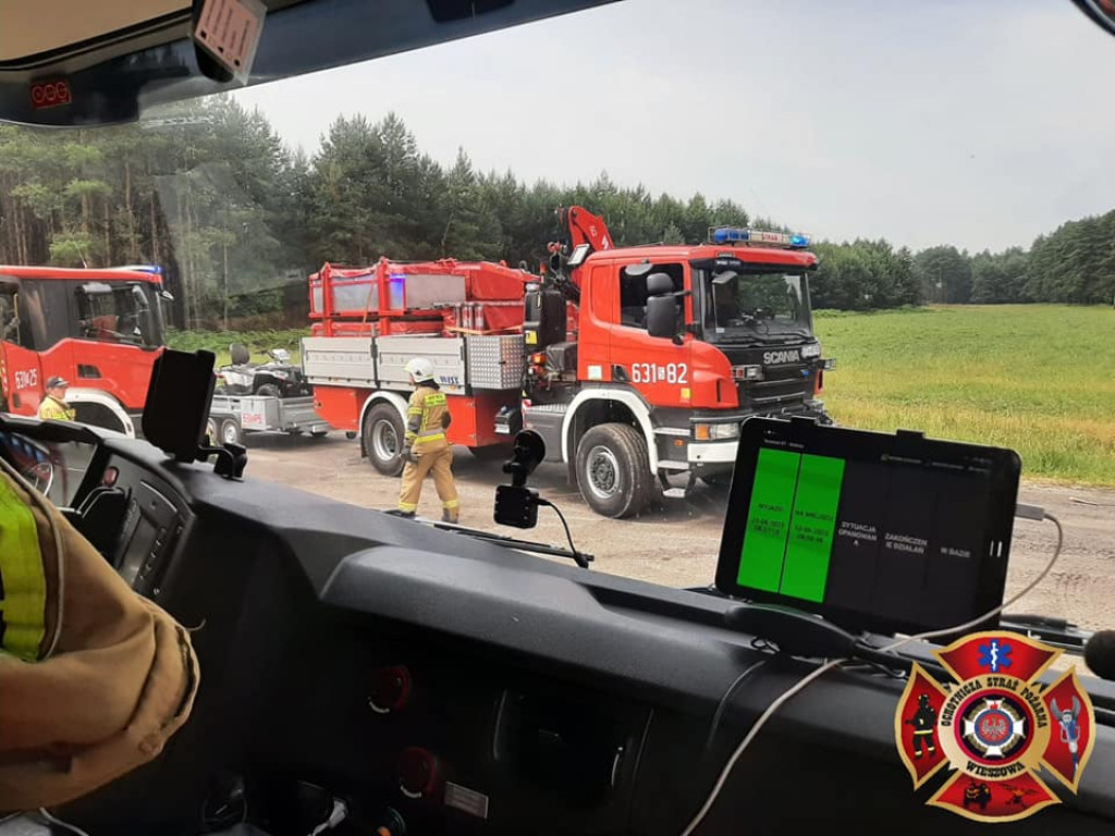 Pożar lasu. Zbiórka przy OSP Florian w Strzybnicy