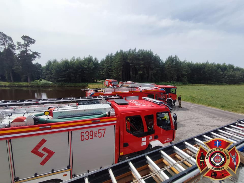 Pożar lasu. Zbiórka przy OSP Florian w Strzybnicy