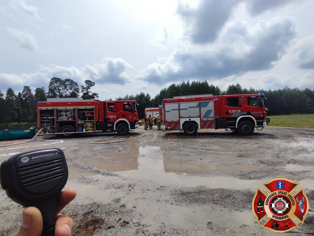 Pożar lasu. Zbiórka przy OSP Florian w Strzybnicy