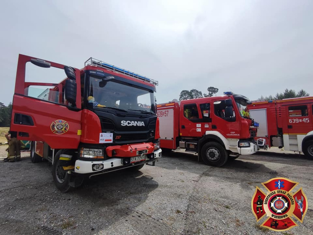 Pożar lasu. Zbiórka przy OSP Florian w Strzybnicy