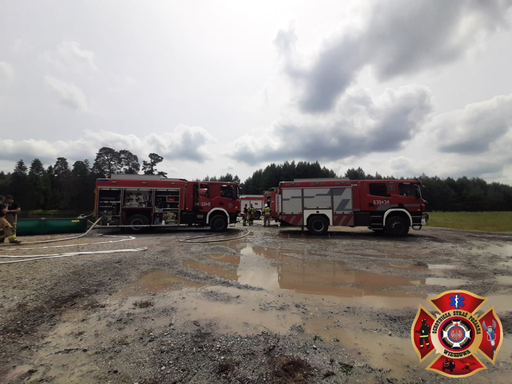 Pożar lasu. Zbiórka przy OSP Florian w Strzybnicy