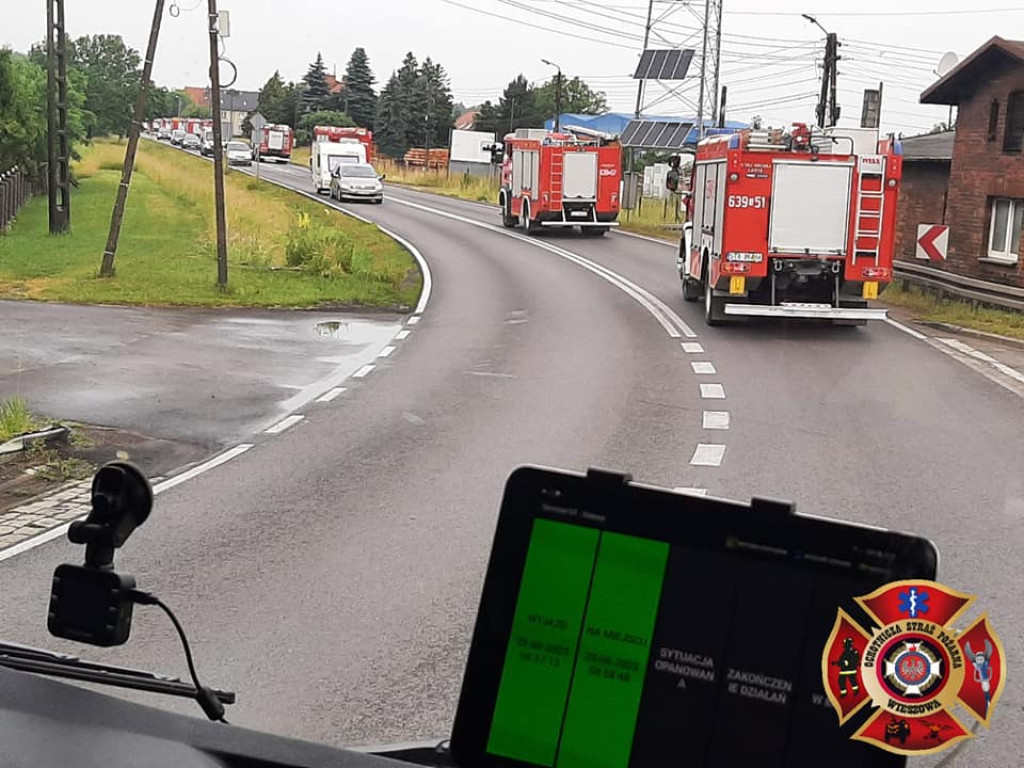 Pożar lasu. Zbiórka przy OSP Florian w Strzybnicy