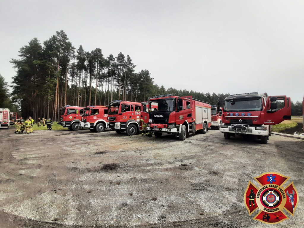 Pożar lasu. Zbiórka przy OSP Florian w Strzybnicy