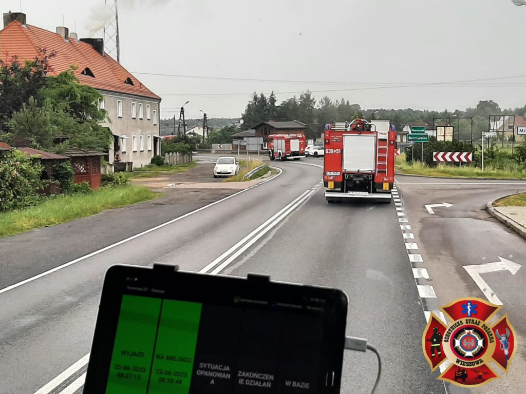 Pożar lasu. Zbiórka przy OSP Florian w Strzybnicy