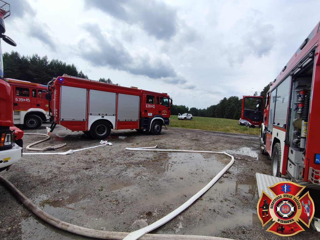 Pożar lasu. Zbiórka przy OSP Florian w Strzybnicy