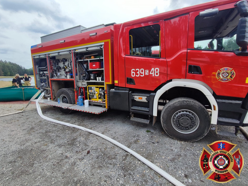 Pożar lasu. Zbiórka przy OSP Florian w Strzybnicy