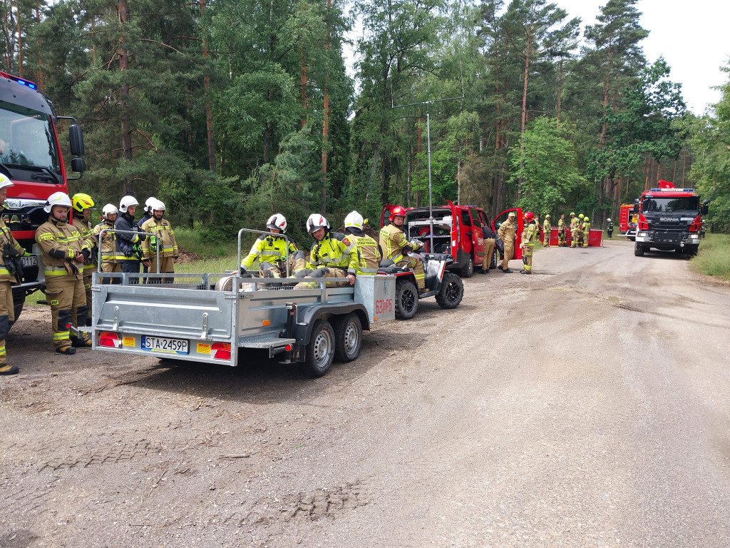 Pożar lasu. Zbiórka przy OSP Florian w Strzybnicy