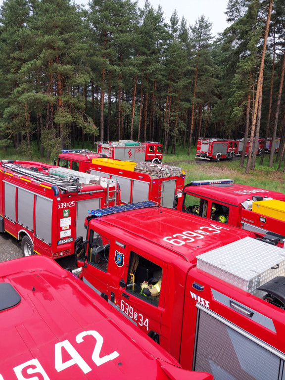 Pożar lasu. Zbiórka przy OSP Florian w Strzybnicy