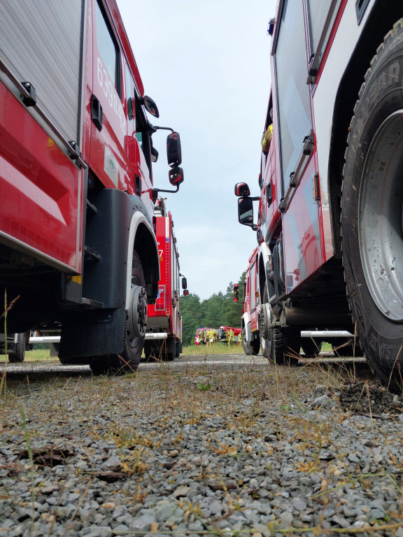 Pożar lasu. Zbiórka przy OSP Florian w Strzybnicy