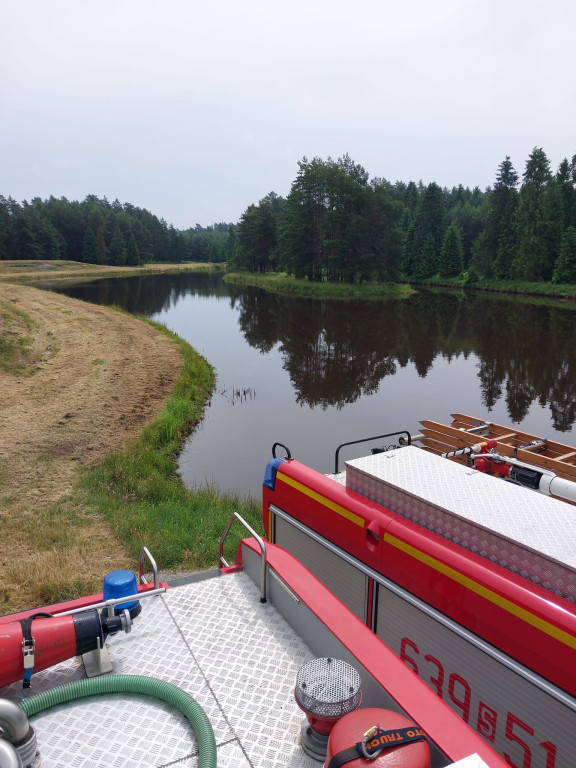 Pożar lasu. Zbiórka przy OSP Florian w Strzybnicy