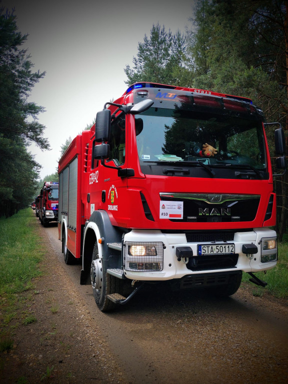 Pożar lasu. Zbiórka przy OSP Florian w Strzybnicy