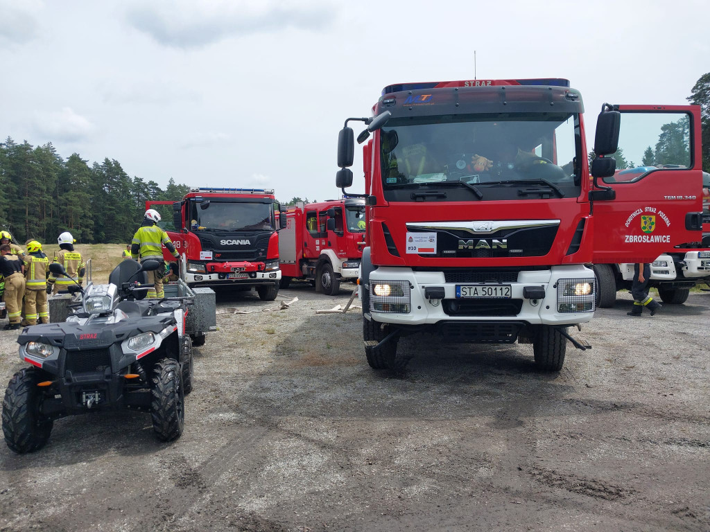 Pożar lasu. Zbiórka przy OSP Florian w Strzybnicy