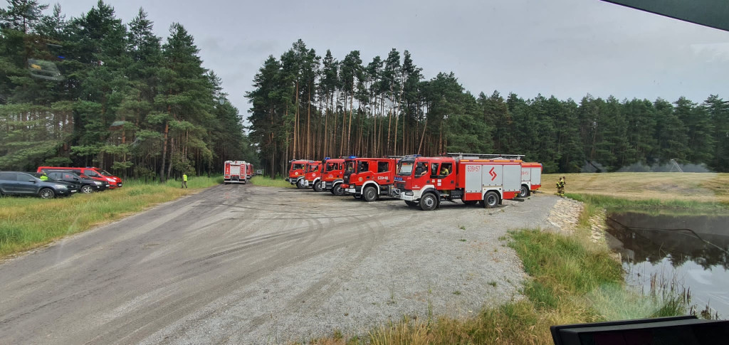 Pożar lasu. Zbiórka przy OSP Florian w Strzybnicy