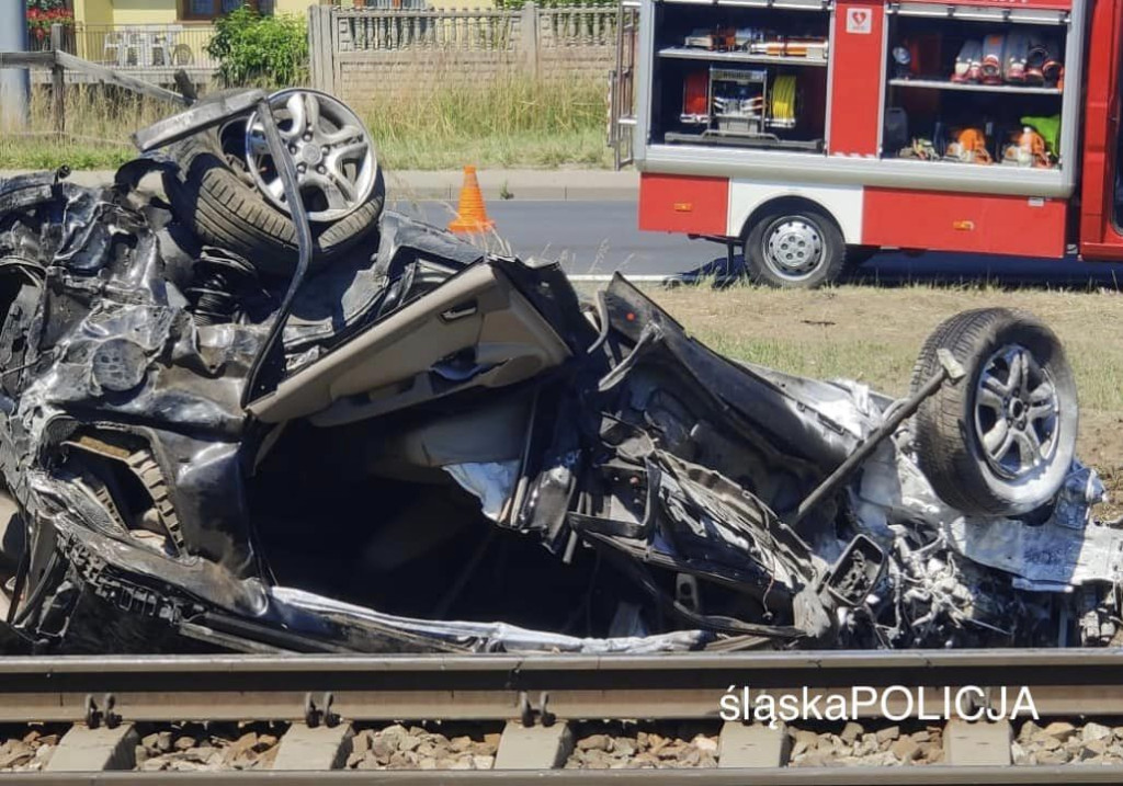 Dwa wypadki na przejeździe. Kierowca pijany