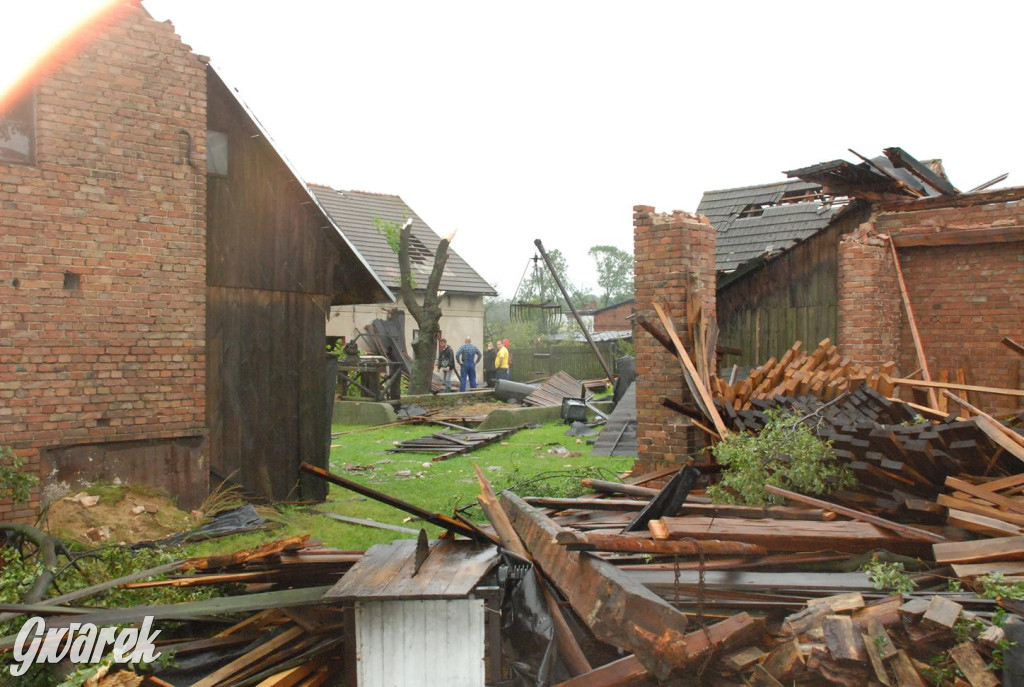 Trąba powietrzna w lublinieckim. Mija 15 lat