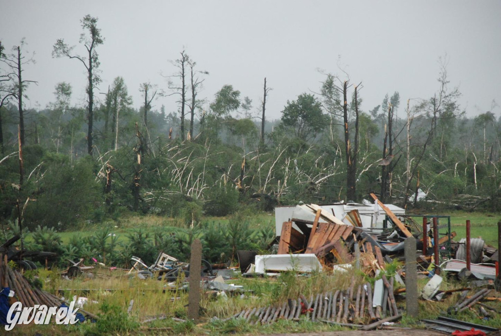 Trąba powietrzna w lublinieckim. Mija 15 lat