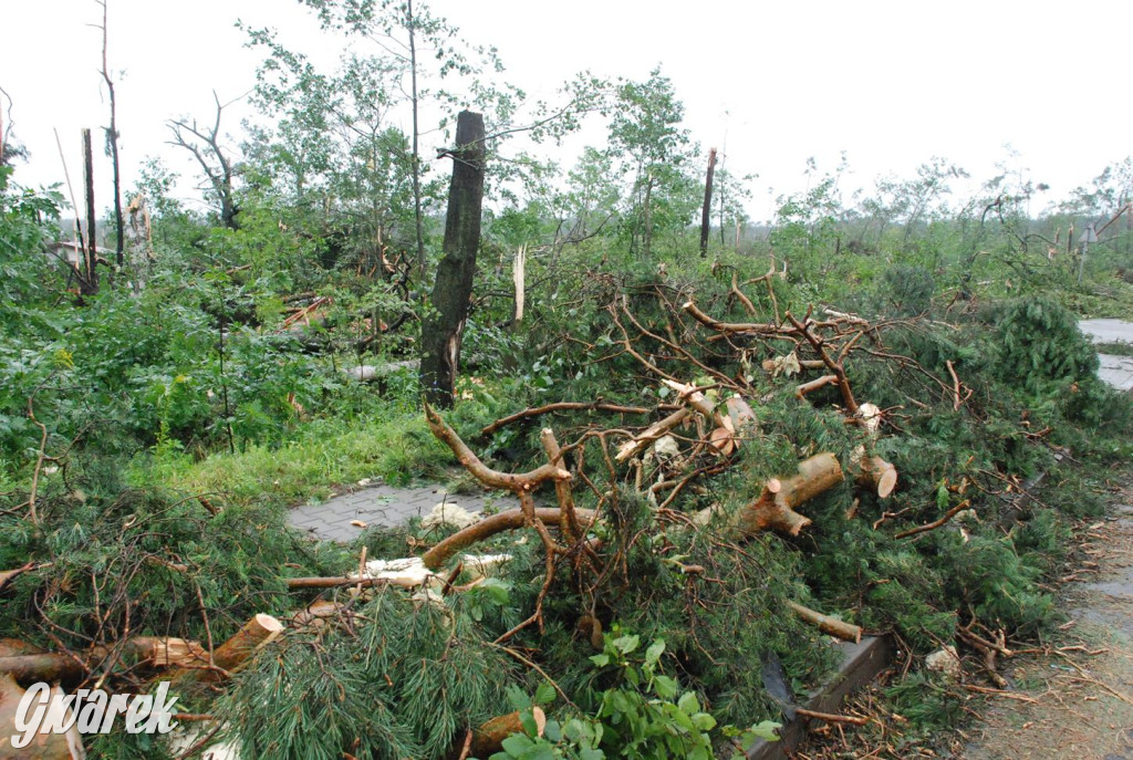 Trąba powietrzna w lublinieckim. Mija 15 lat