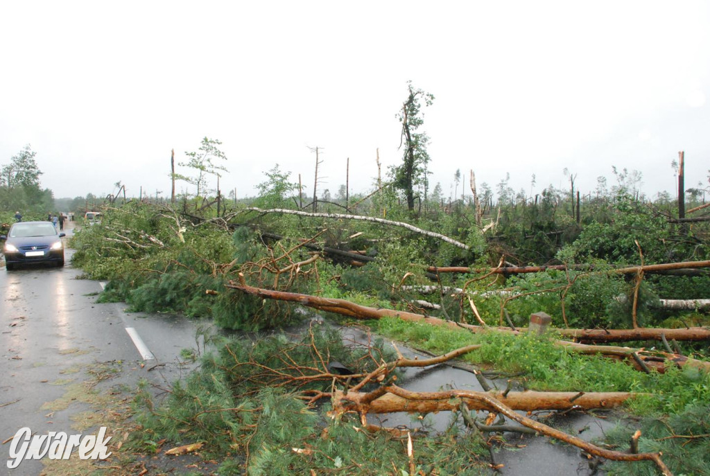 Trąba powietrzna w lublinieckim. Mija 15 lat