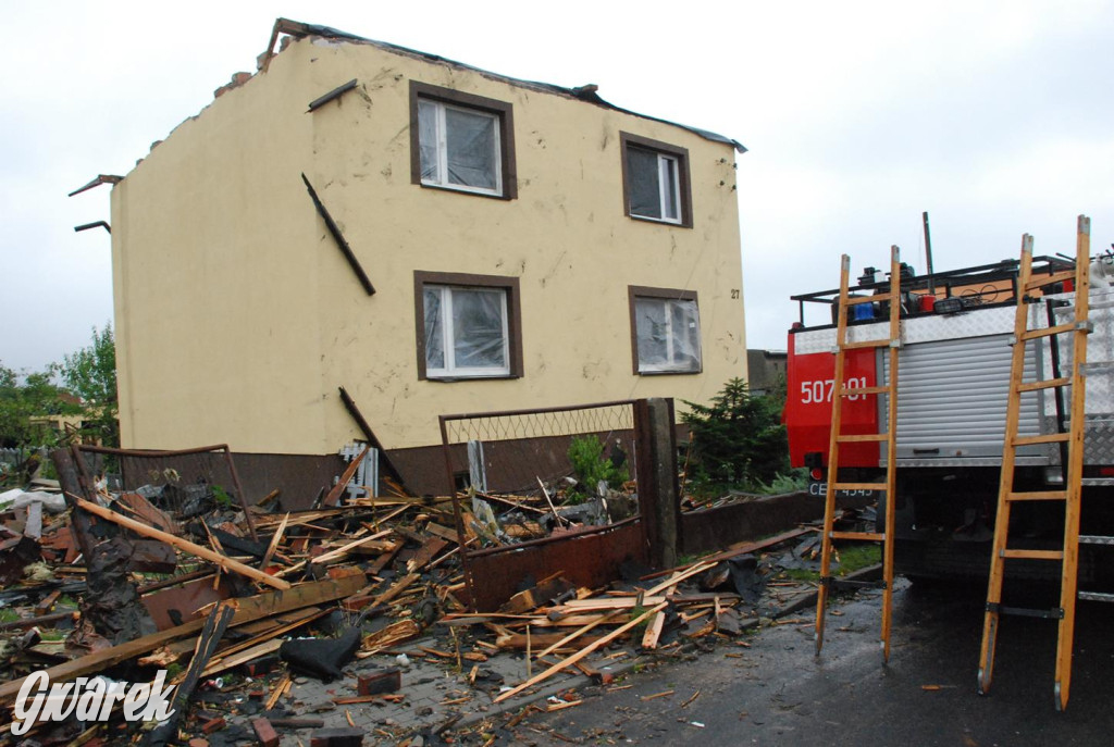 Trąba powietrzna w lublinieckim. Mija 15 lat