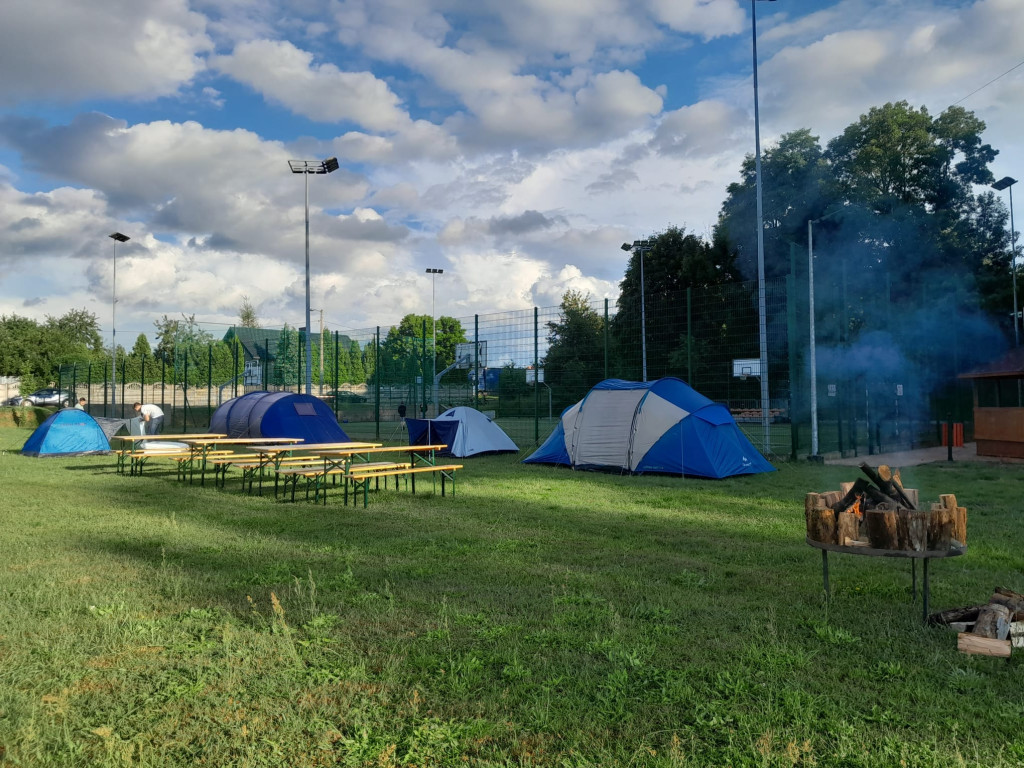 Młodzieżowa drużyna OSP pod namiotami [ZDJĘCIA]