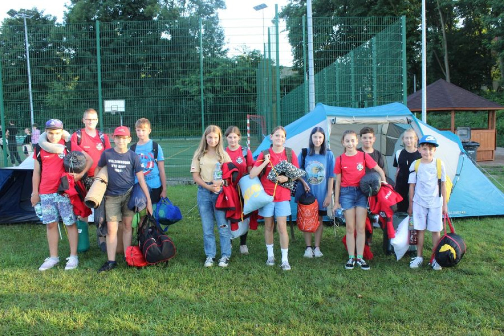 Młodzieżowa drużyna OSP pod namiotami [ZDJĘCIA]