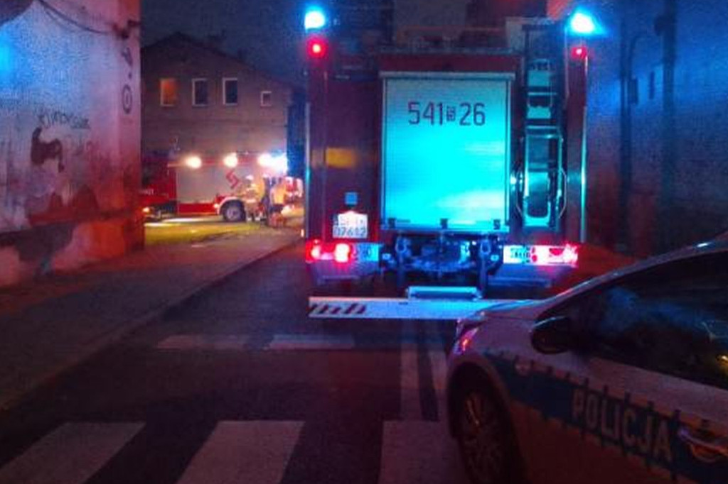 Akcja straży pożarnej w Piekarach Śląskich